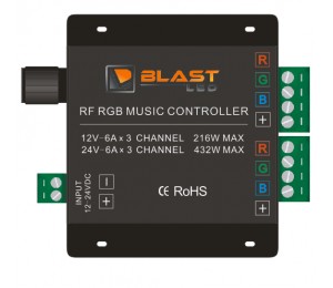 RF RGB LED LIGHT MUSIC CONTROLLER